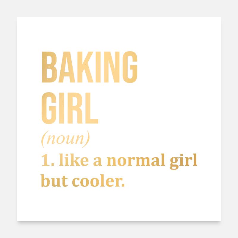 Baking Poster 24" x 24" (60x60 cm)