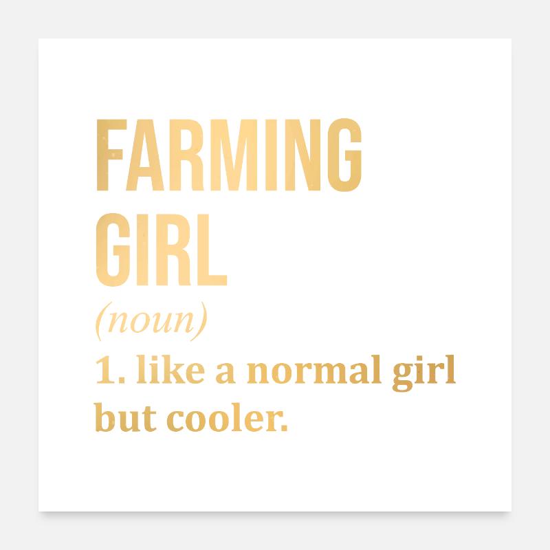 Farming Poster 24" x 24" (60x60 cm)
