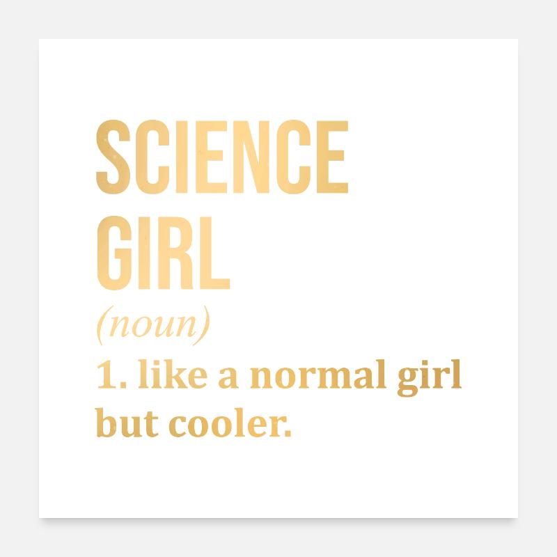 Wissenschaft Poster 60x60 cm