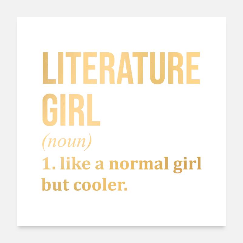 Literature Poster 24" x 24" (60x60 cm)