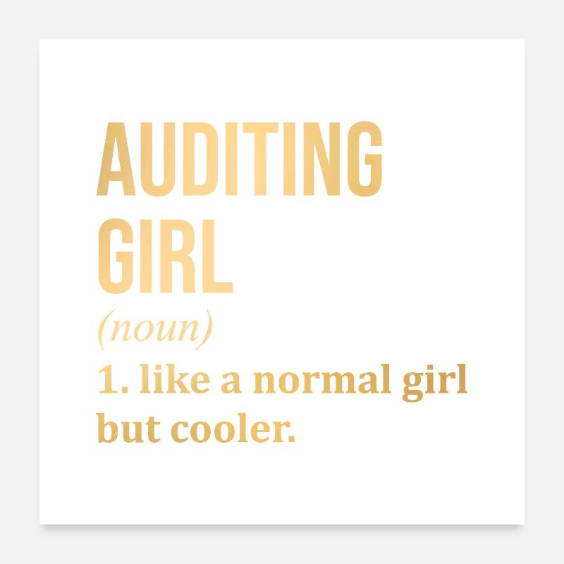 Rechnungsprüfung Poster 60x60 cm