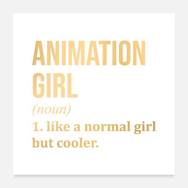 Animation Poster 24" x 24" (60x60 cm)