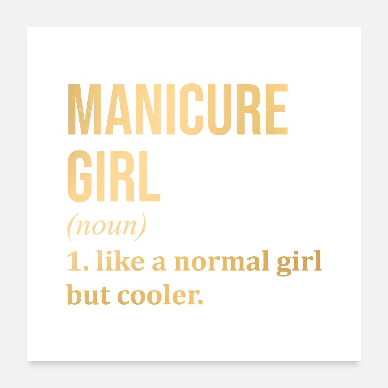 Maniküre Poster 60x60 cm