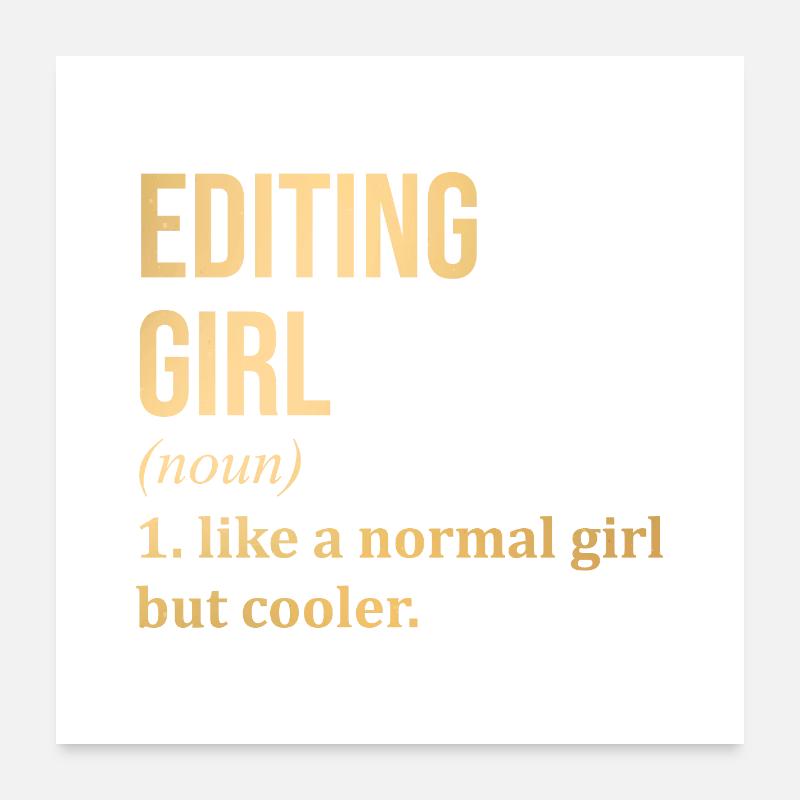 Redakteur Poster 60x60 cm