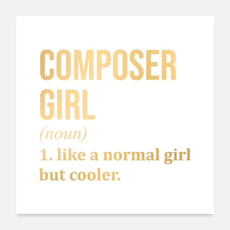 compositeur Poster 60 x 60 cm
