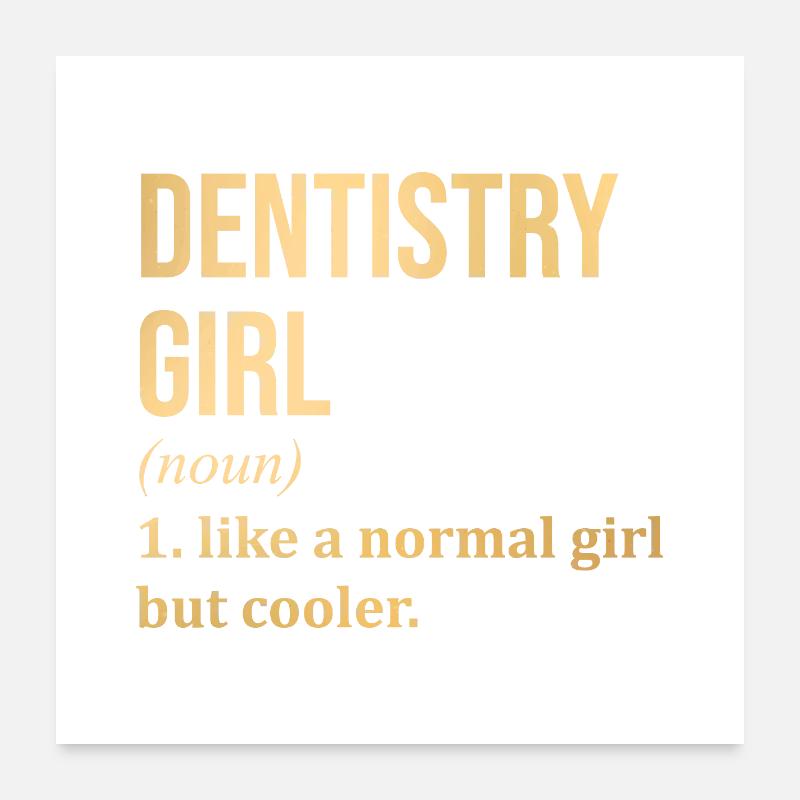 Zahnarzt Poster 60x60 cm
