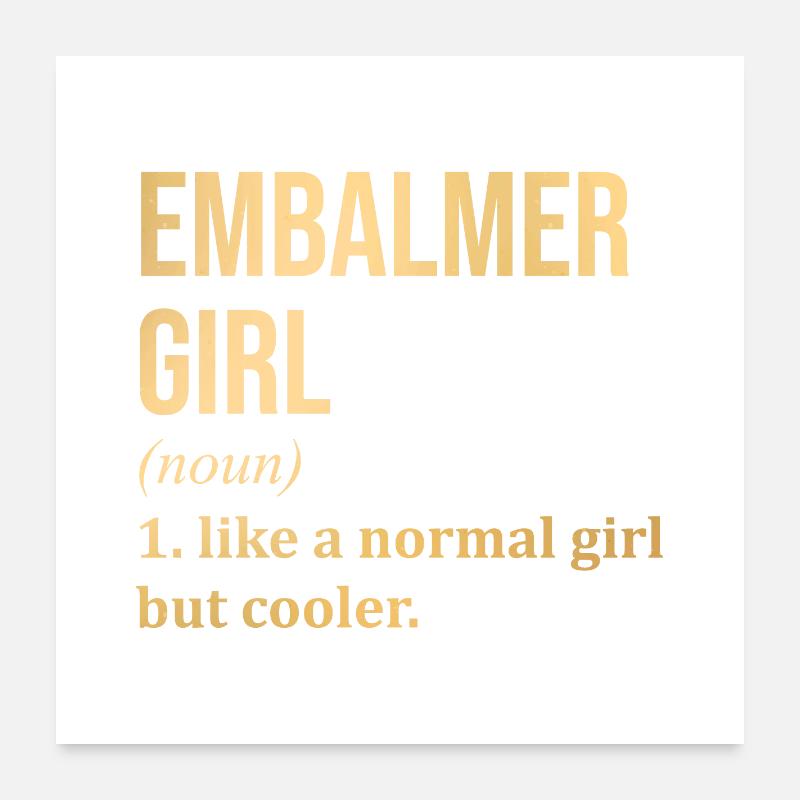 Einbalsamierer Poster 60x60 cm