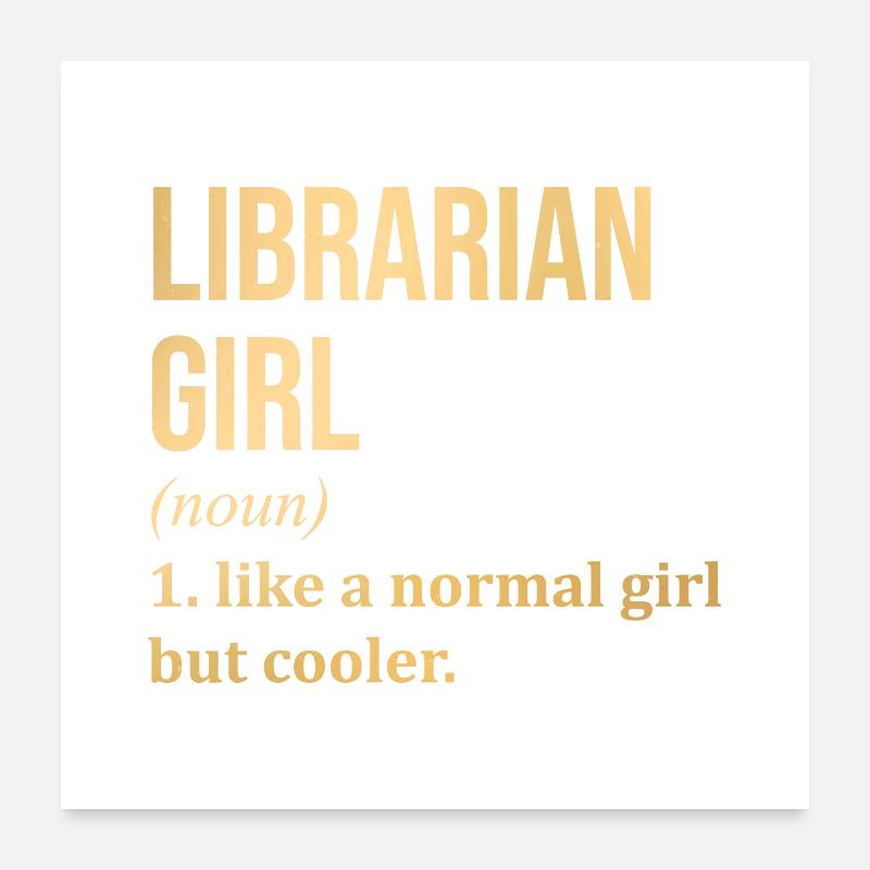 Librarian Poster 24" x 24" (60x60 cm)