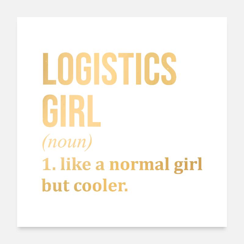 Logistik Poster 60x60 cm