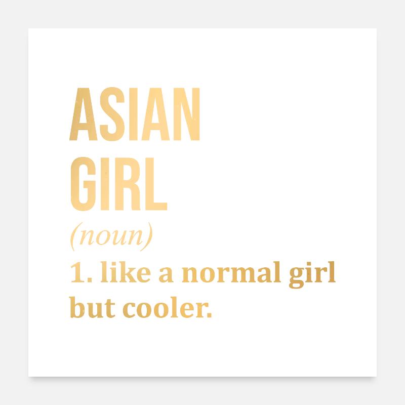 Asiatisch Poster 60x60 cm