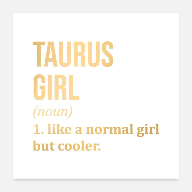 Taureau Poster 60 x 60 cm