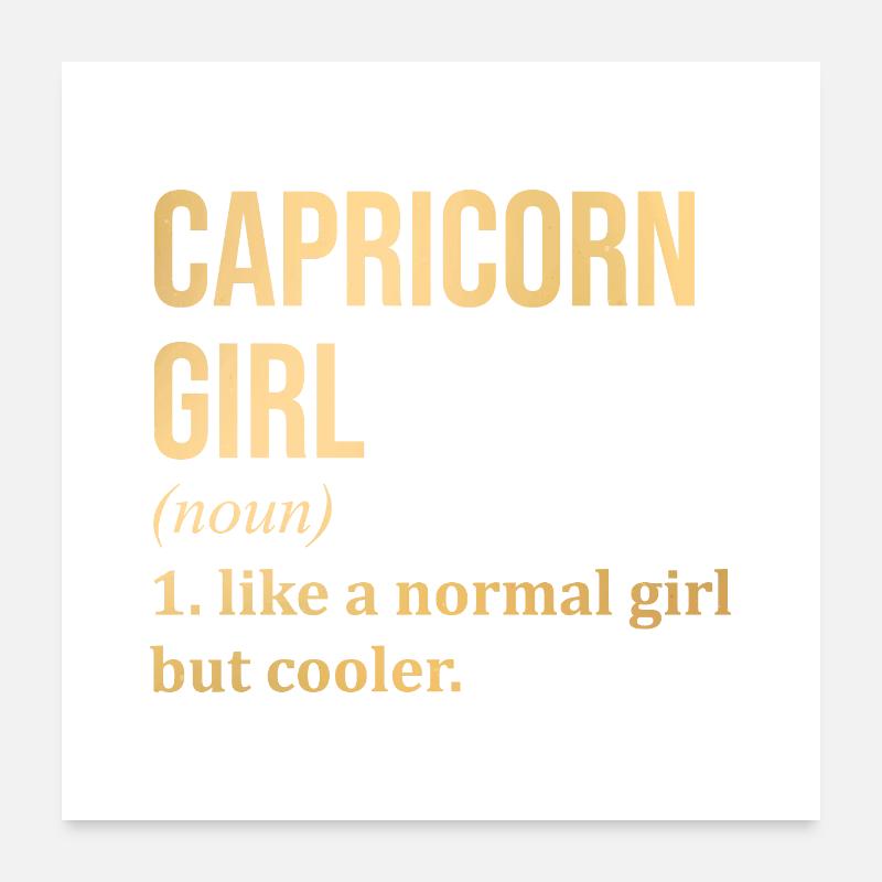 Capricorn Poster 24" x 24" (60x60 cm)