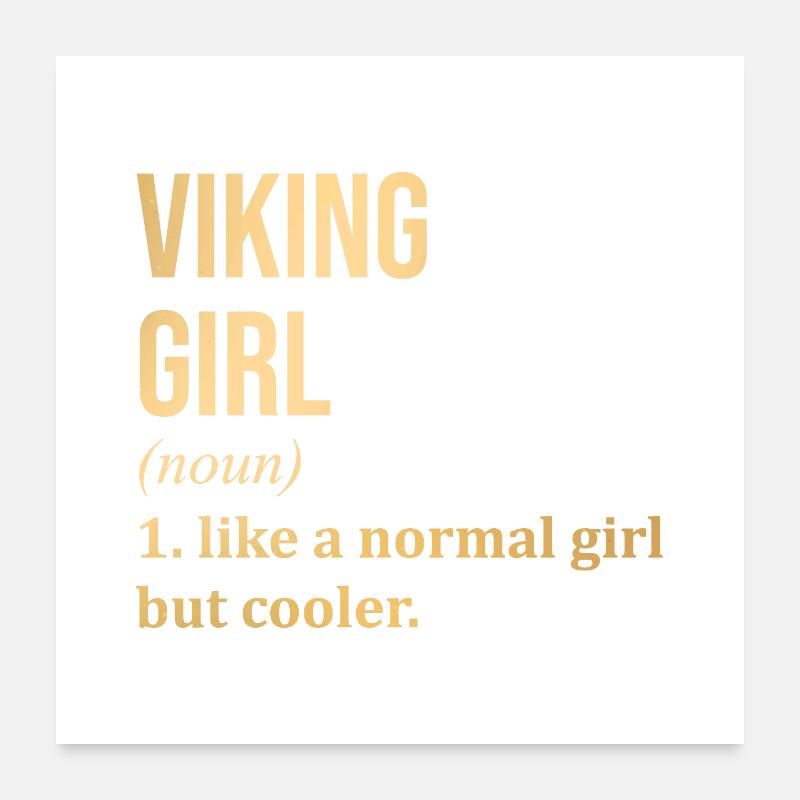 Wikinger Poster 60x60 cm