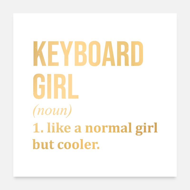 Keyboard Poster 24" x 24" (60x60 cm)