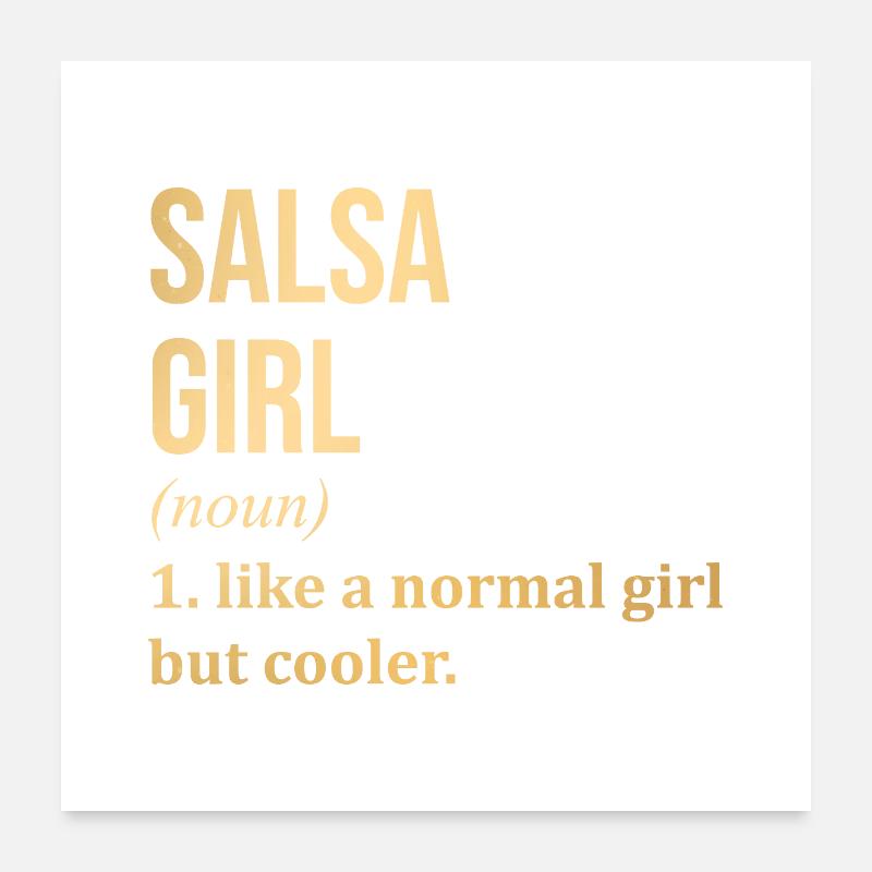 salsa - Poster 60 x 60 cm - blanc