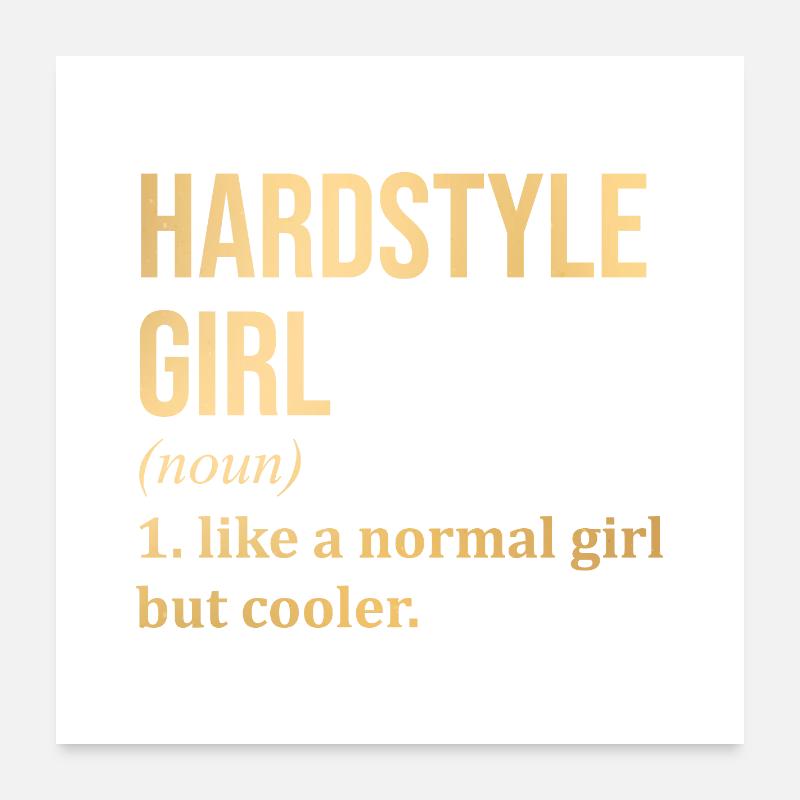 Hardstyle Poster 60 x 60 cm
