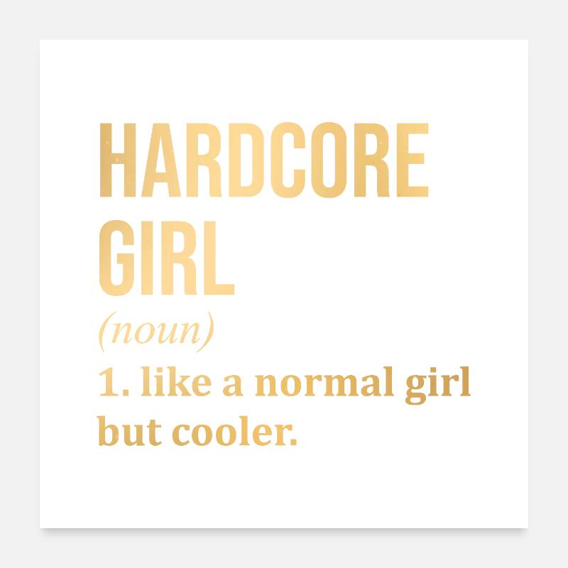 Hardcore Poster 60 x 60 cm
