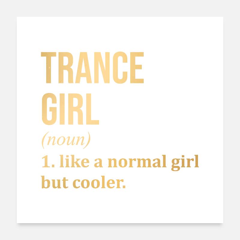 Trance Poster 60x60 cm