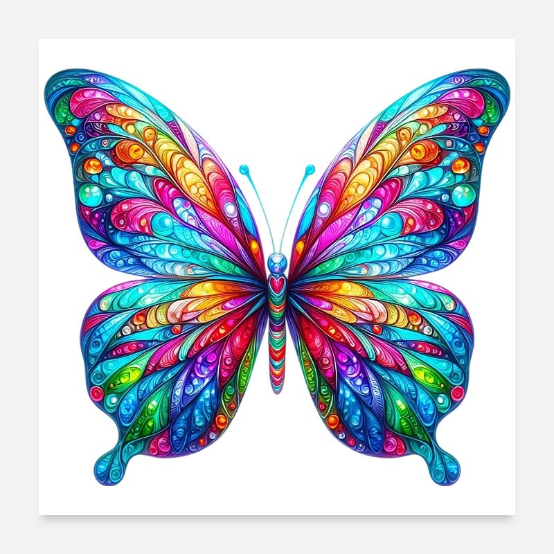 Butterfly Poster 24" x 24" (60x60 cm)