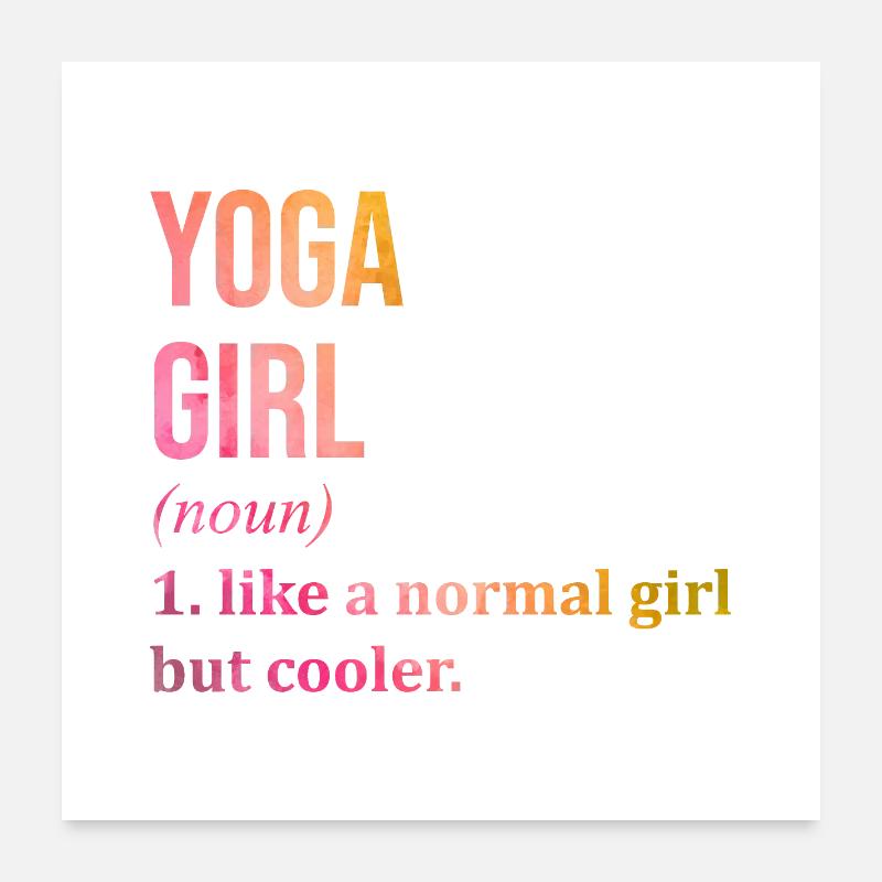 Yoga Poster 24" x 24" (60x60 cm)