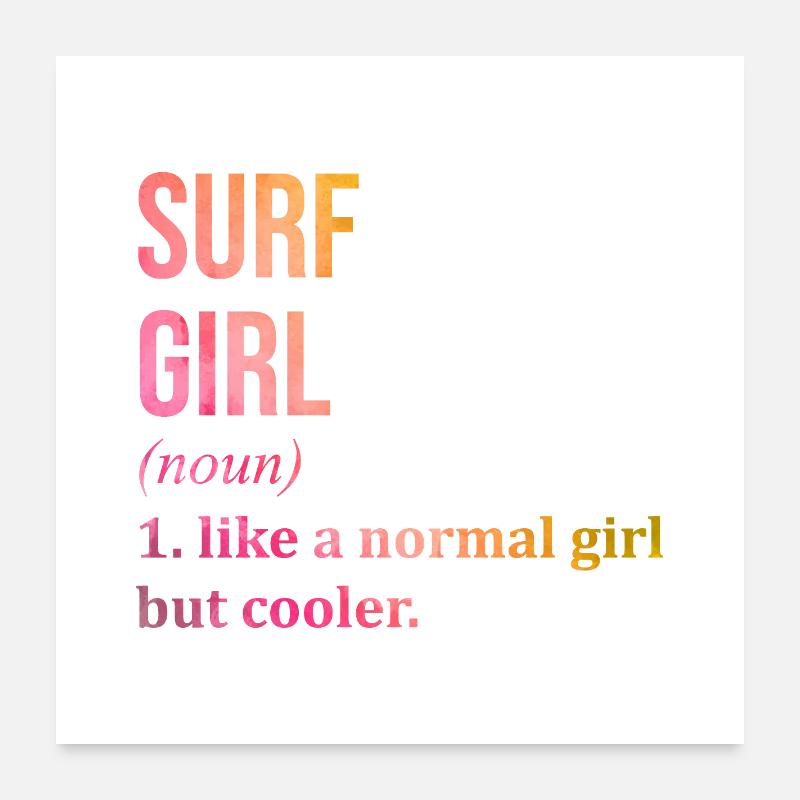 Surf Poster 24" x 24" (60x60 cm)