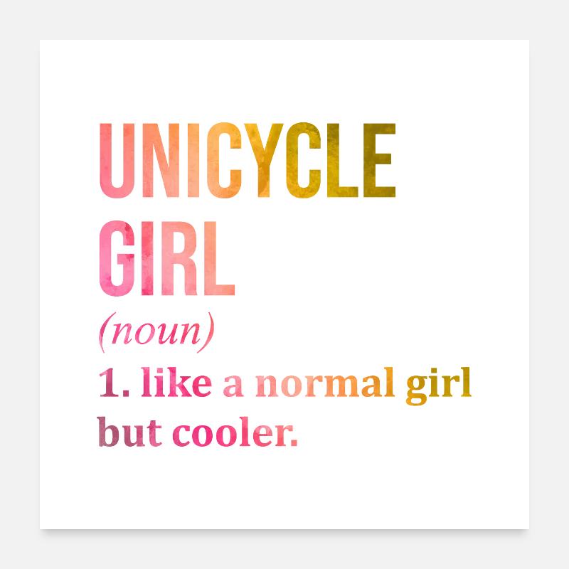 monocycle Poster 60 x 60 cm