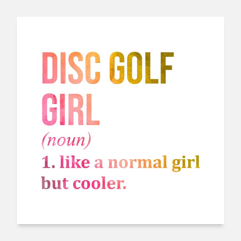 Discgolf Poster 60x60 cm