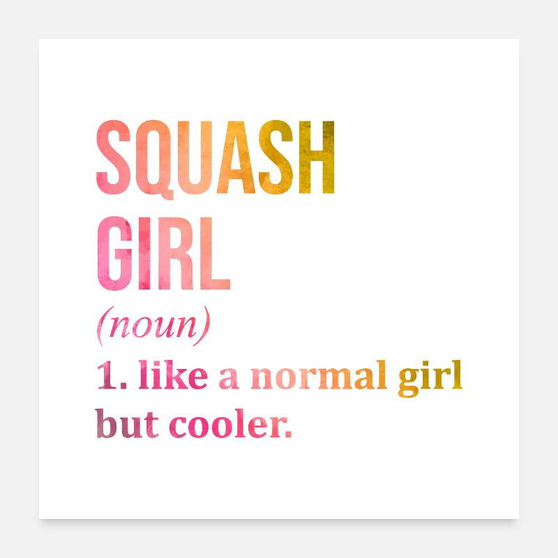 Squash Poster 24" x 24" (60x60 cm)