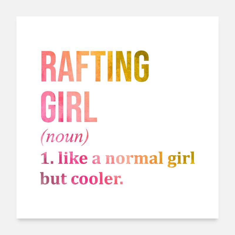 rafting Poster 60 x 60 cm