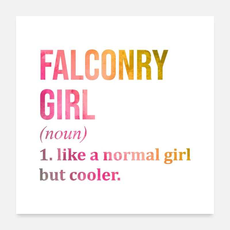 Falconry Poster 24" x 24" (60x60 cm)