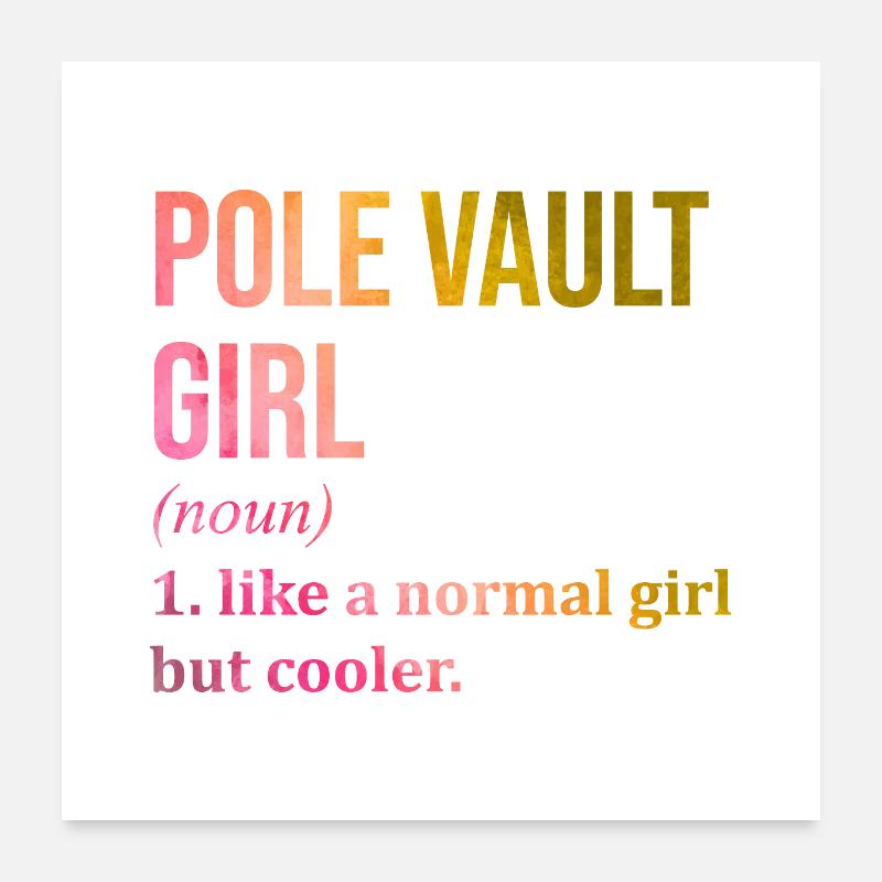 Pole Vault Poster 24" x 24" (60x60 cm)
