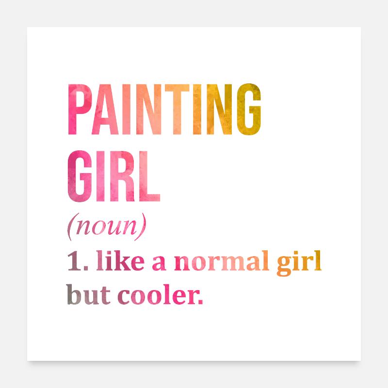 Gemälde Poster 60x60 cm