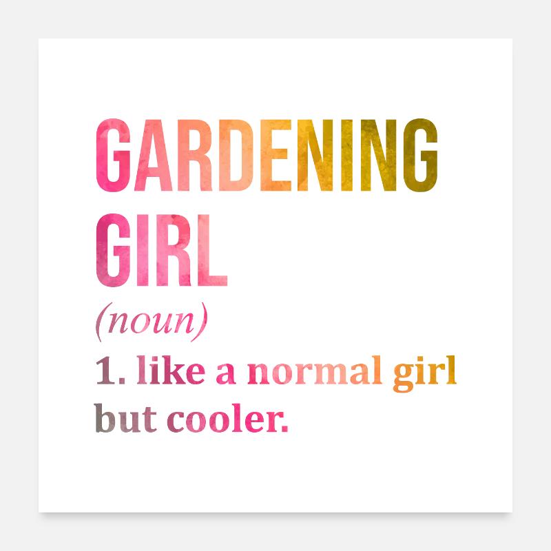 Gartenarbeit Poster 60x60 cm