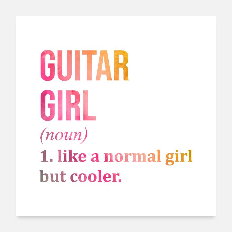 Guitar Poster 24" x 24" (60x60 cm)