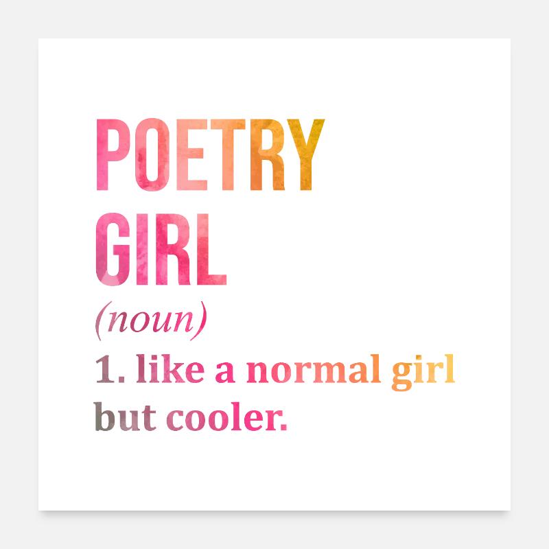 Poetry Poster 24" x 24" (60x60 cm)