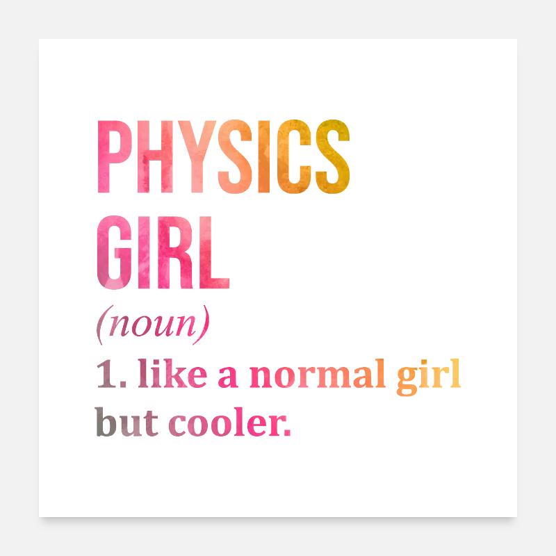 Physique Poster 60 x 60 cm