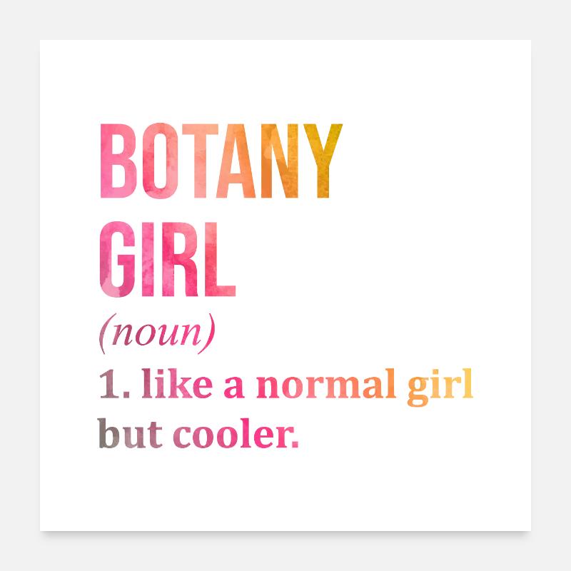Botanik Poster 60x60 cm