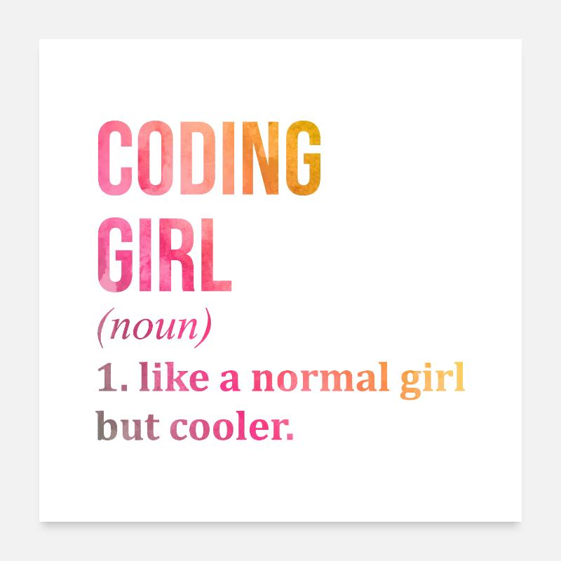 Codierung Poster 60x60 cm