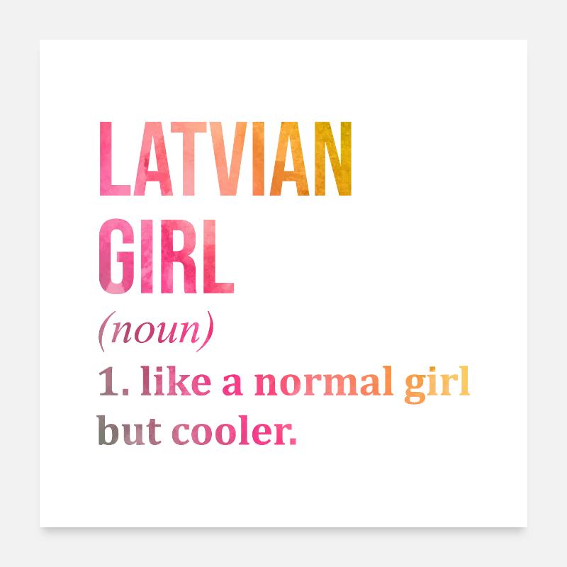 Latvia Poster 24" x 24" (60x60 cm)
