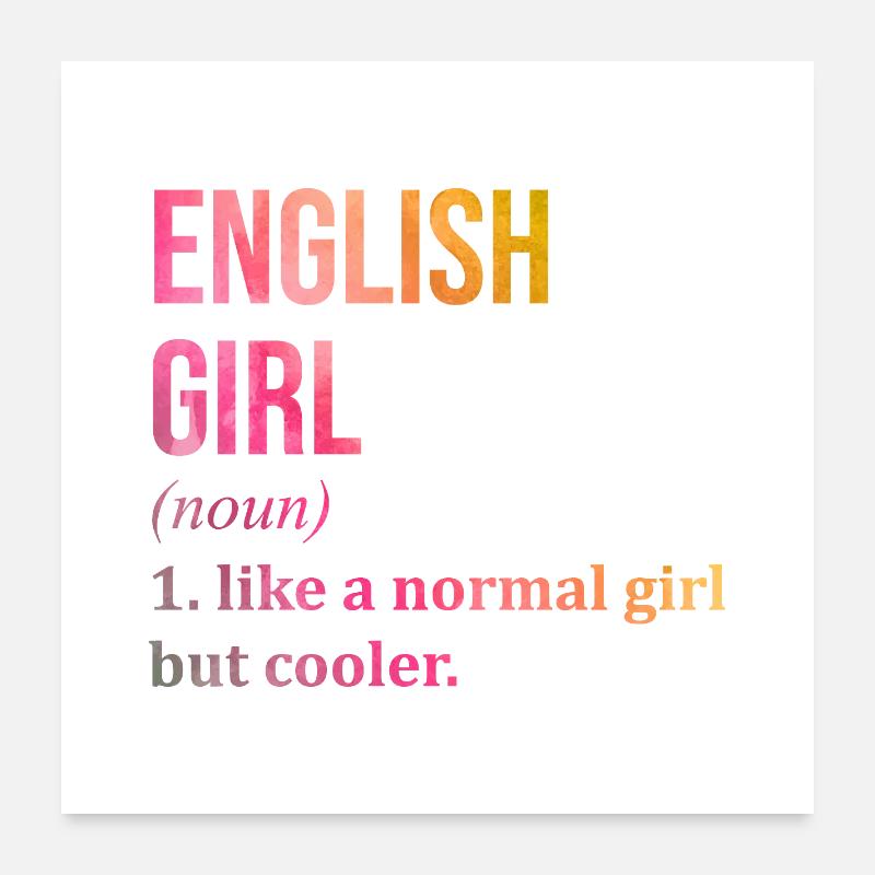 Angleterre Poster 60 x 60 cm