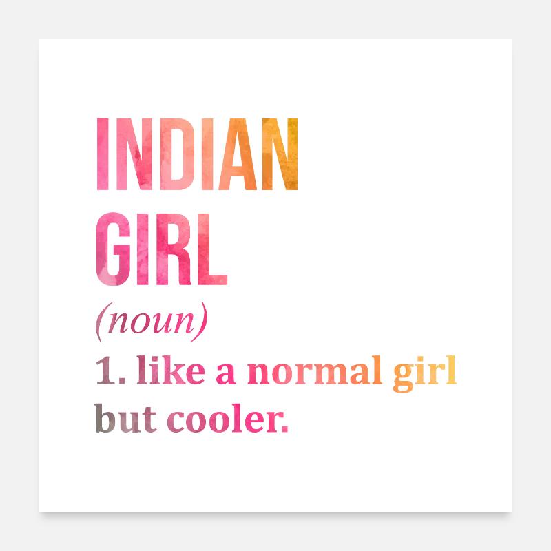 Inde Poster 60 x 60 cm