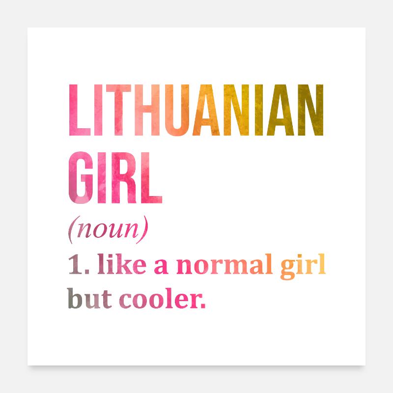 Lithuania Poster 24" x 24" (60x60 cm)
