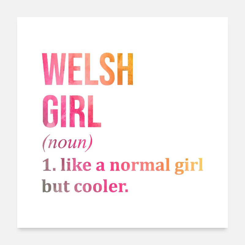 Pays de Galles Poster 60 x 60 cm