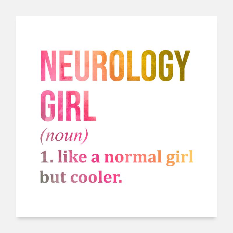 Neurology Poster 24" x 24" (60x60 cm)