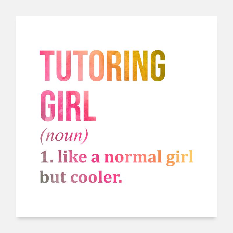 Tuteur Poster 60 x 60 cm
