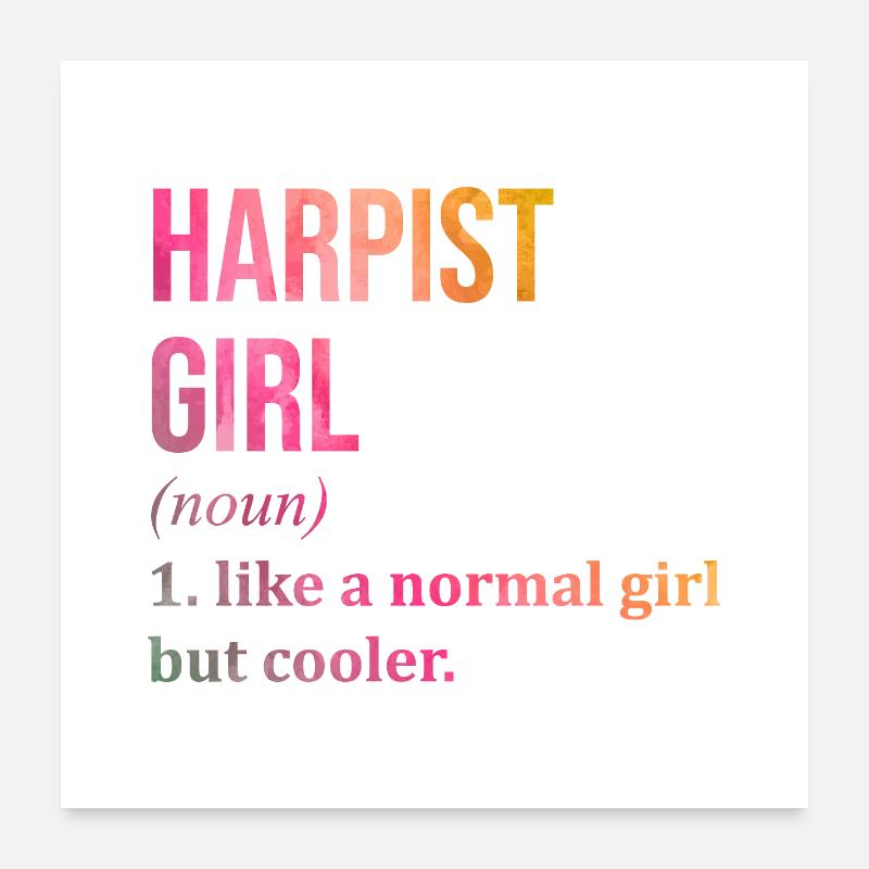 harpe Poster 60 x 60 cm