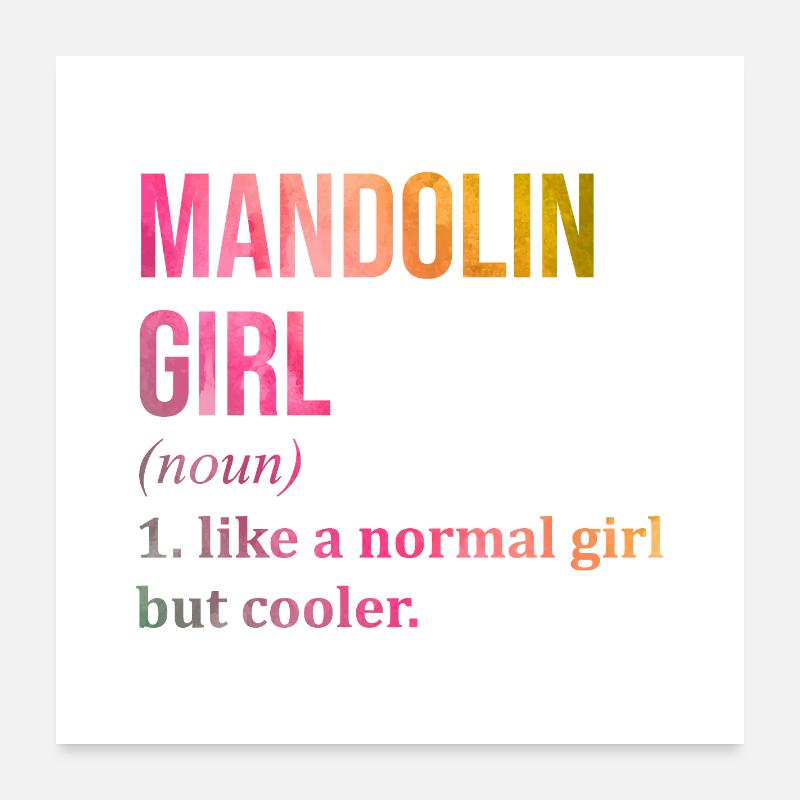 Mandoline Poster 60 x 60 cm