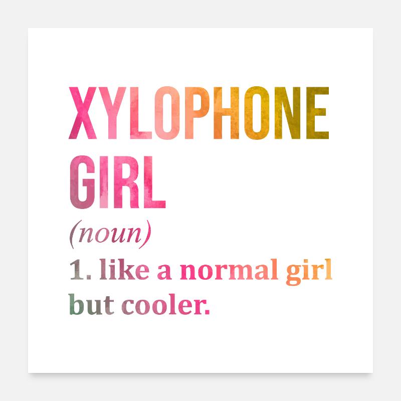 Xylophon Poster 60x60 cm