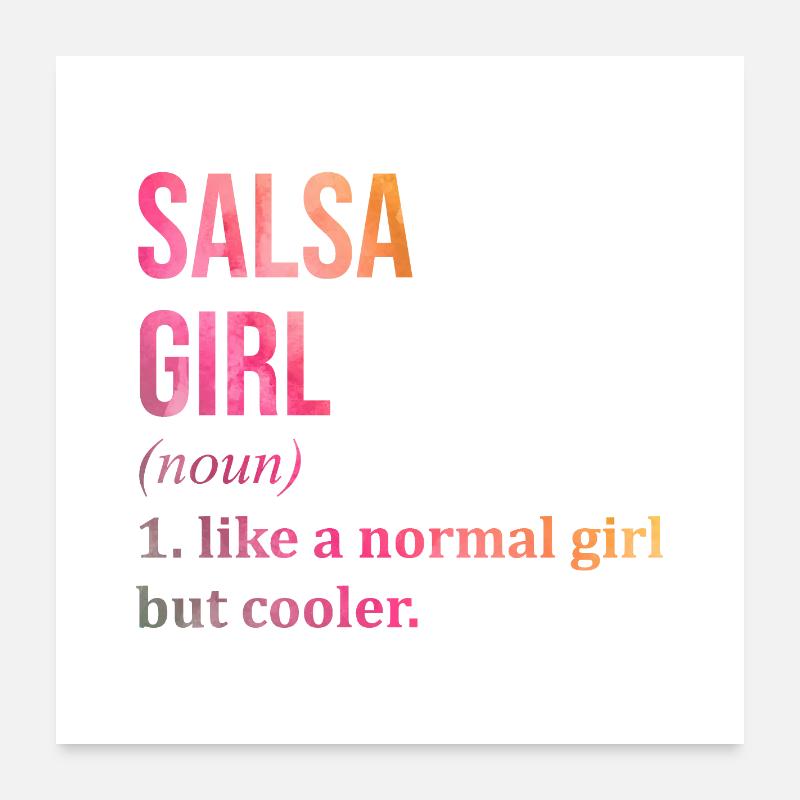 Salsa Poster 60x60 cm