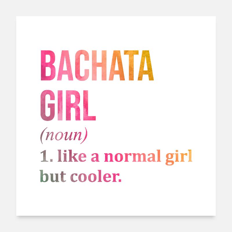 Bachata Poster 60 x 60 cm
